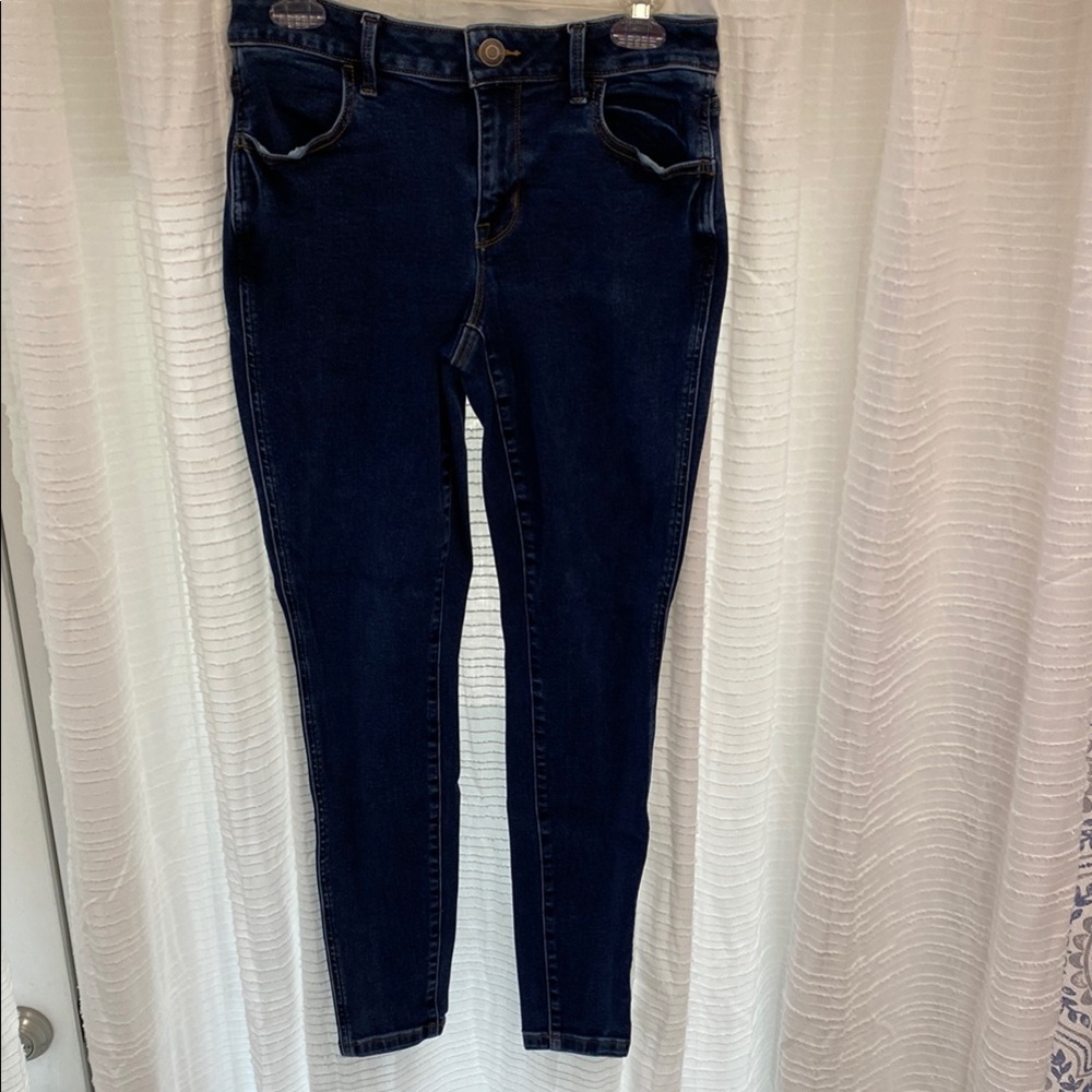 Maurices Blue Jeggings with Skinny Fit and Full Length
